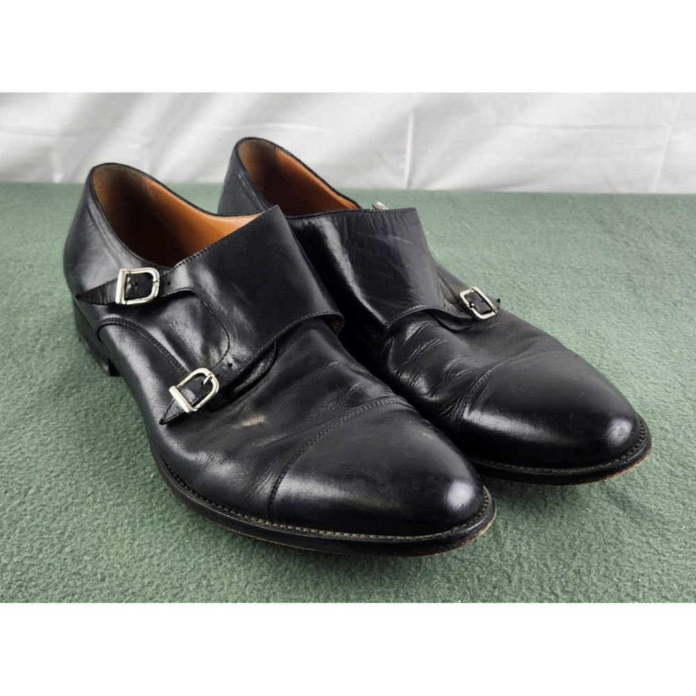 Vintage Doucal's Double strap Monk Shoes Size 44 Made in Italy US 11
